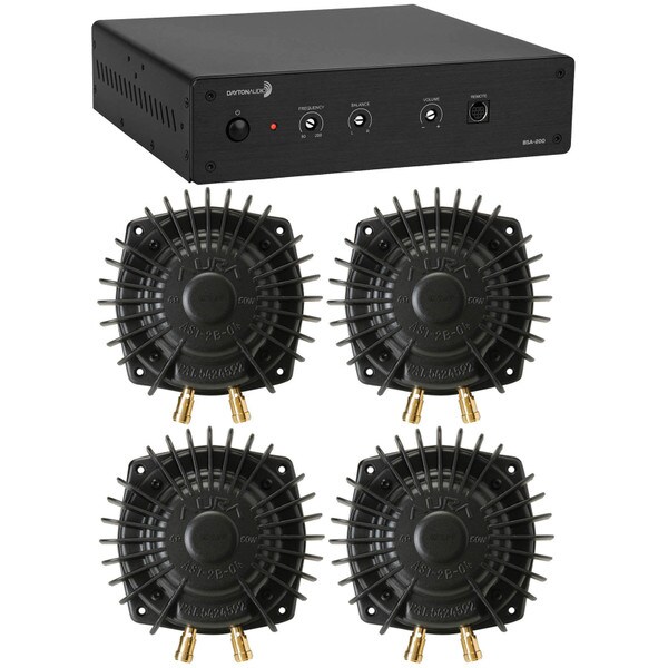 Main product image for Dayton Audio BSA-200 Amp with 4 Aura Pro Bass Shake 300-9022